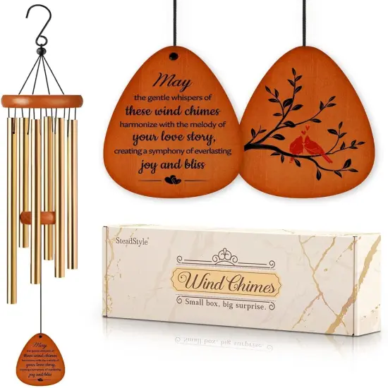 Happy Anniversary Wind Chimes Decorations - 25.5 in {1}