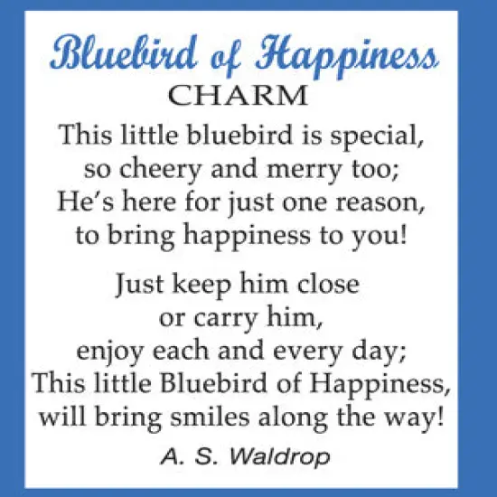 Bluebird of Happiness Charm {4}