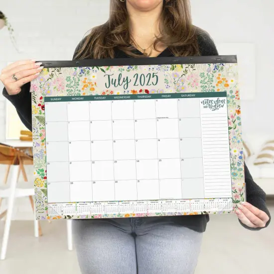 bloom daily planners 2025-26 Academic Desk Calendar, 16" x 21", Seasonal {2}