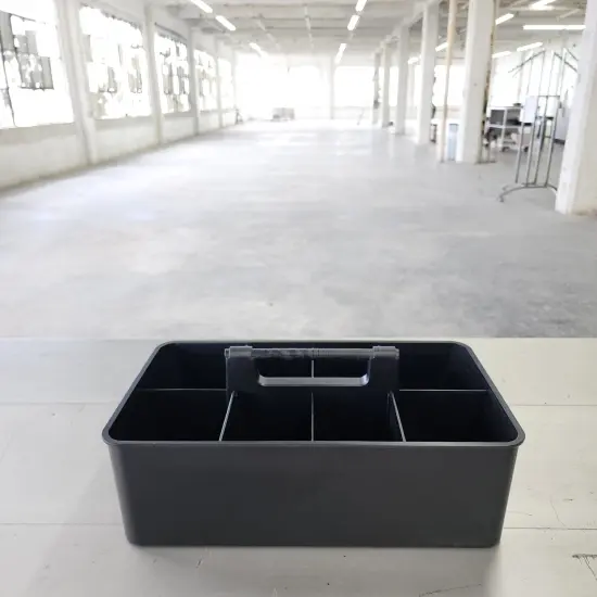 Enjoy Organizer- Commercial Large Portable Caddy Stackable Carry Caddy, Black, Carrier for Cleaning Supplies, Tools, All-Purpose Carry Caddy Made In USA {6}