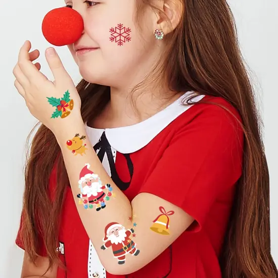 Christmas Temporary Tattoos for Kids Stocking Stuffers {2}