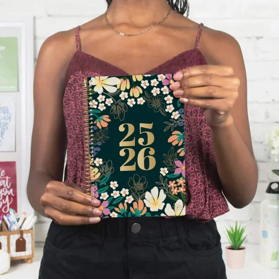 bloom daily planners 2025-26 Academic Planner, Soft Cover, 5.5" x 8.25", Blooming Wildly {2}