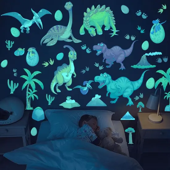 Glow in The Dark Wall Decals - Dinosaur {1}