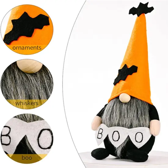 2 Pack Halloween Gnomes Plush Table Decor {2}