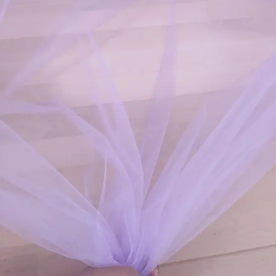 10 Yards Crystal Tulle Mesh Fabric Sheer Lightweight Polyester 58/59 Inch Wide for Veils and Crafts Baby Blue {4}