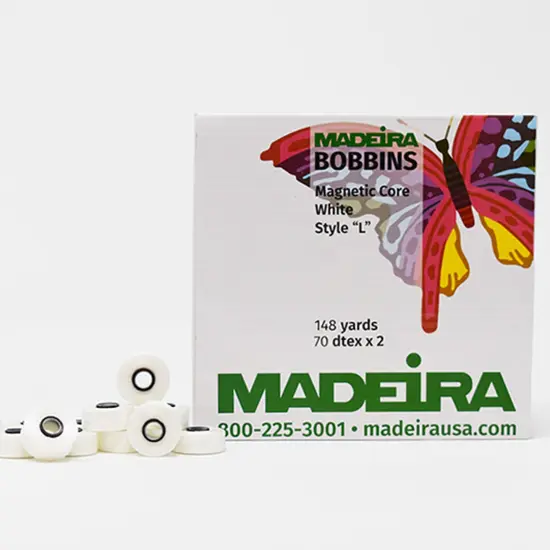 Madeira Mag Core Bobbin L White {4}
