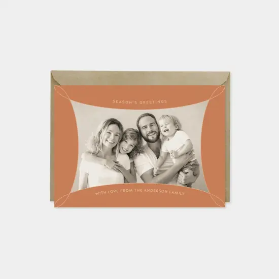 Loop Holiday Photo Card, Minimal Elegant {1}