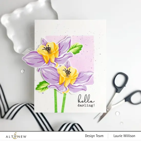 Build-A-Flower: Columbine Layering Stamp & Die Set {2}