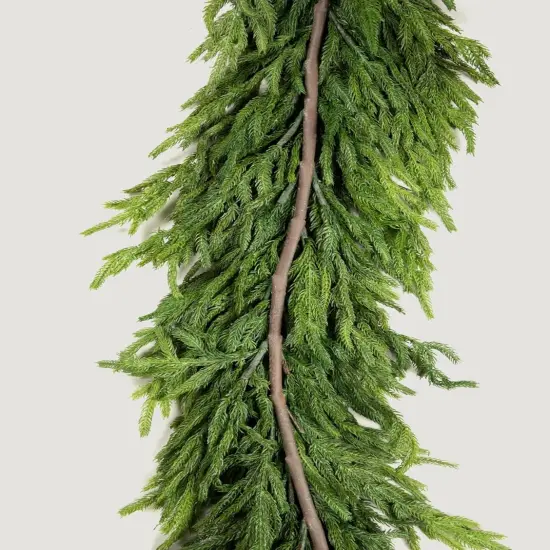 Afloral Real Touch Deluxe Norfolk Pine Garland - 96" {4}