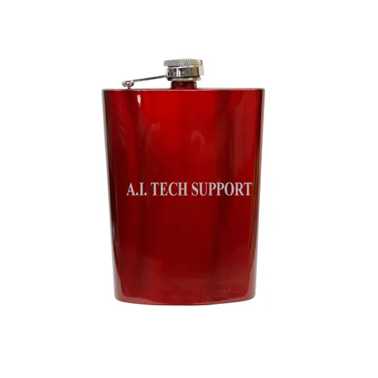 8OZ - A.I. Tech Support - BLACK, RED, STAINLESS, OR 6OZ LEATHER {3}