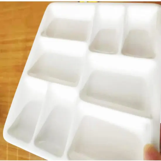 8-Well Porcelain Artist Paint Palette, Mixing Ceramic Watercolor Palette, Mixing Tray for Watercolor Gouache Acrylic Oil Painting 8 Inch {1}