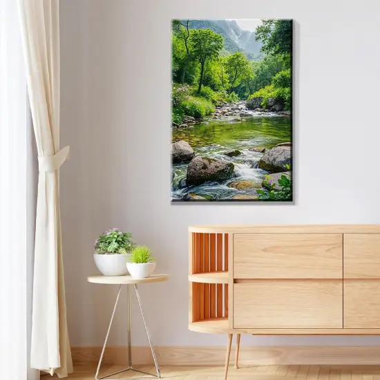 Landscape Paint by Number Kit for Adults Beginner with Easel Mountain Adult Paint by Number Kits on Canvas with Frame Forest DIY Oil Painting Kits for Gift Home Wall Decor 7.87x11.81 Inch {4}