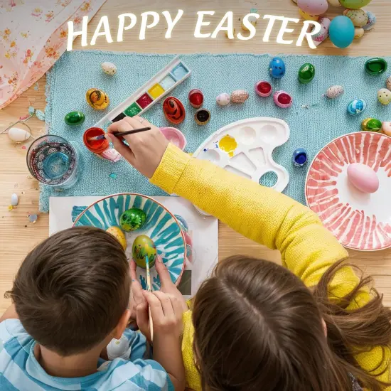 Oval Paint Palette Tray, Plastic Paint Tray Palette, Painting Palette, Paint Tray Palettes Paint Pallets with Thumb Hole for Adults & Kids {5}