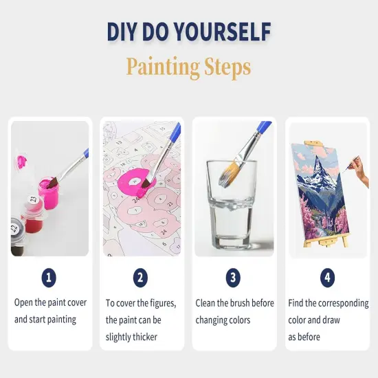 Desert Cactus Paint by Numbers, Saguaro National Park Arizona Paint by Numbers for Adults, Paint by Number Kits, Nature Scenery Gift Home Bedroom Wall Decor {5}