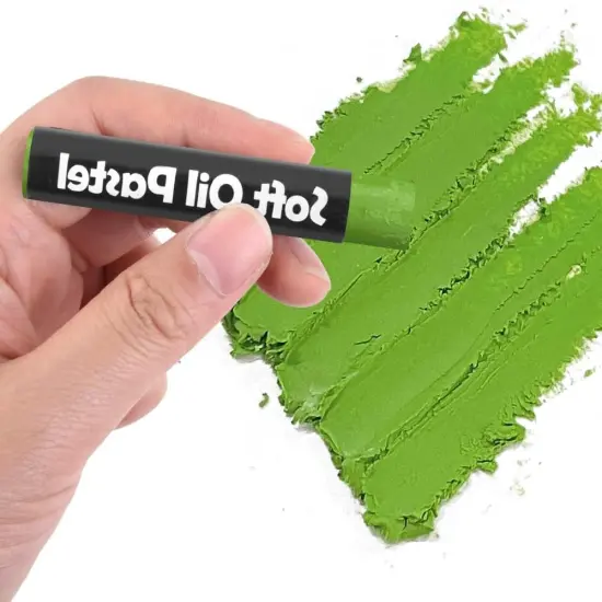 12Pcs Creamy Soft Oil Pastels Monochrome Artists Grade Vibrant Colored Chalk Soft Pastel Painting Kit Art Set for Professionals Painting Drawing Sulphur Spring {1}