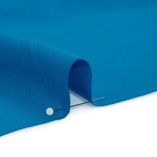 1 Yard Solid Directoire Blue Silk 4 Ply Crepe Ideal Fabric 44" Wide for Wedding Gowns & Blouses {2}