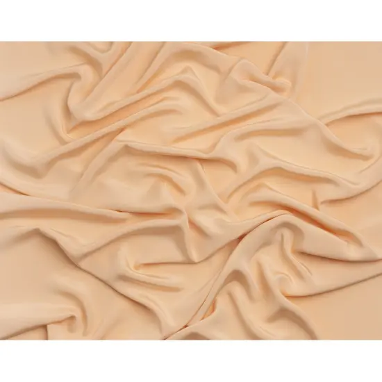 1 Yard Ecru Silk 4-Ply Crepe 44" Wide Premium Solid Fabric for Gowns & Dresses {3}