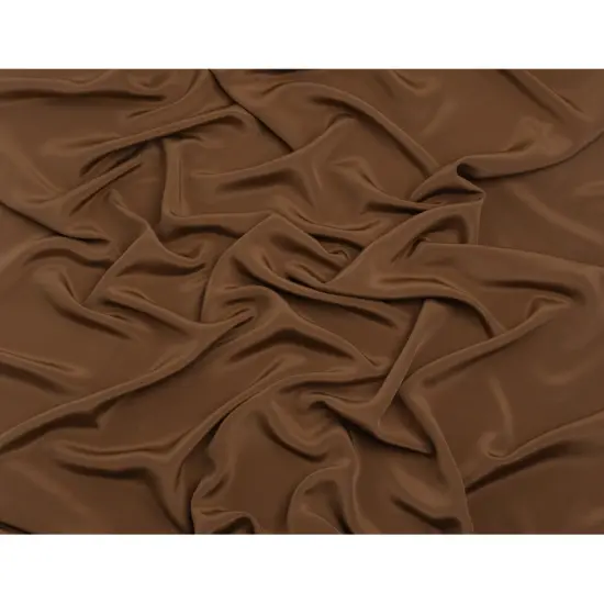 1 Yard Light Brown Silk 4-Ply Crepe Premium Collection 44 Inches Width {3}