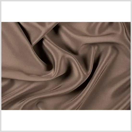 1 Yard Dark Olive Silk Crepe Fabric, 44" Wide 4 Ply Silk for Sewing & Fashion {3}