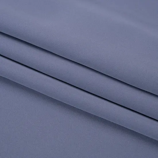1 Yard Elegant Infinity Blue Silk Crepe Fabric Luxurious Four Ply for Sewing Projects, 44 Inches Width {4}