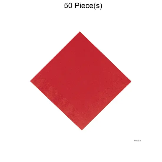 Solid Color Luncheon Napkins Bulk 50 Pc Red {1}
