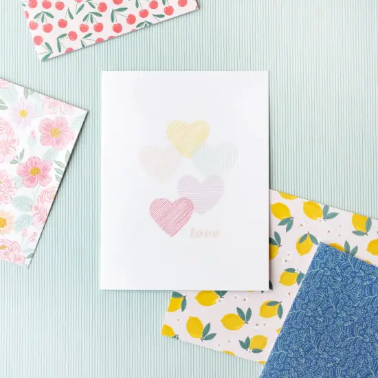 American Crafts A2 Cards W/Envelopes (4.375"X5.75") 40/Box-Bea Valint Sketchbook {4}