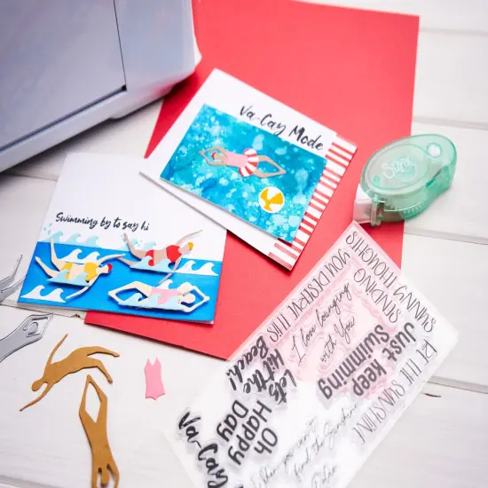 Sizzix Clear Stamps Set By Catherine Pooler 29/Pkg-Synchronized Swimmers {5}