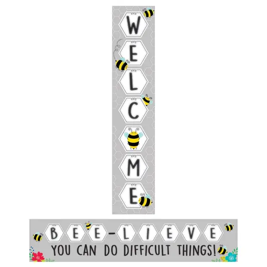 Busy Bees Double-Sided Welcome Banner, 39" x 8" {1}