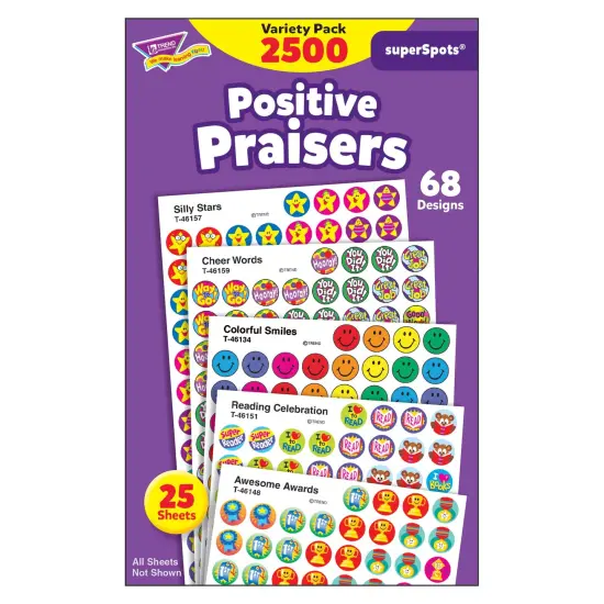 Positive Praisers superSpots&reg; Stickers Variety Pack, 2500 ct {1}