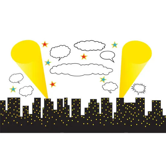 Superhero Cityscape Bulletin Board Display {1}