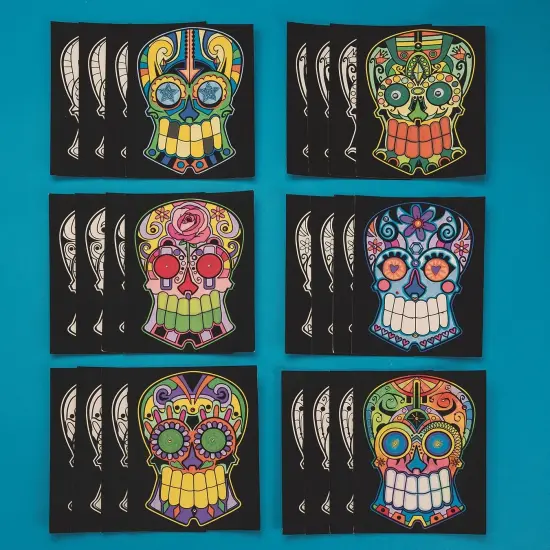Velvet Art Skull Posters (Pack of 24) {1}