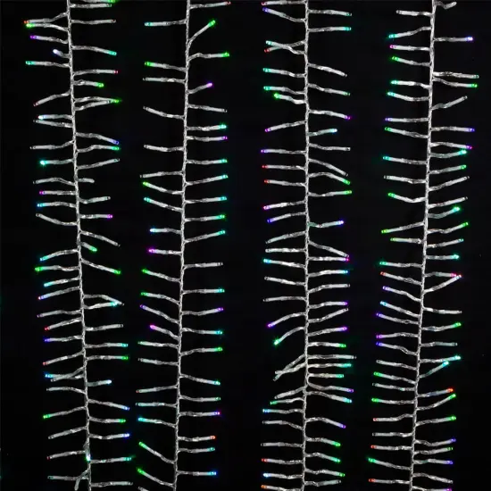 Kurt Adler 480-Light 15.7-Foot RGB LED Connectable Cluster Garland {5}