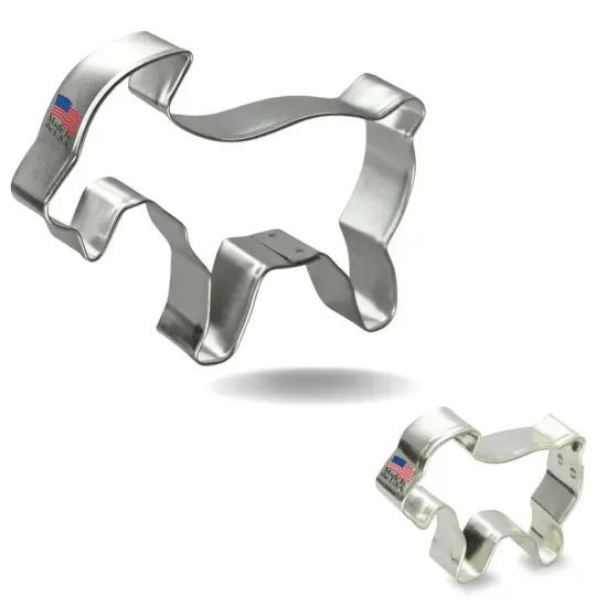 Goat Cookie Cutter 2 Pc Set. USA Tin Plate Steel - By CookieCutter.Com {1}