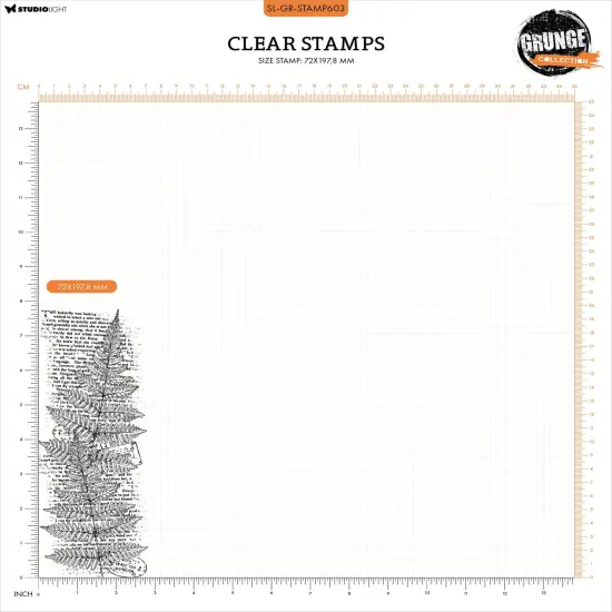 Studio Light Grunge Clear Stamp-Nr. 603, Fern Background {3}