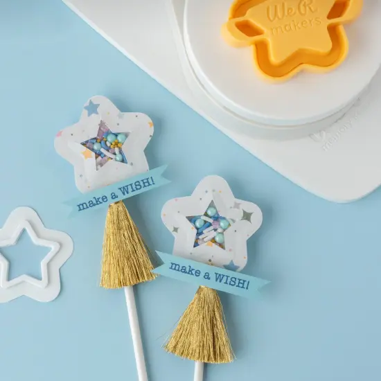 We R Button Press Puffy And Shaker Insert-Star {7}