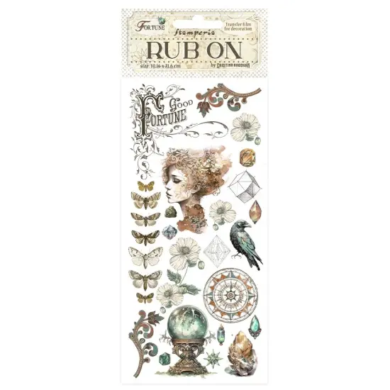 Stamperia Rub-On 4"X8.5"-Fortune Face {1}