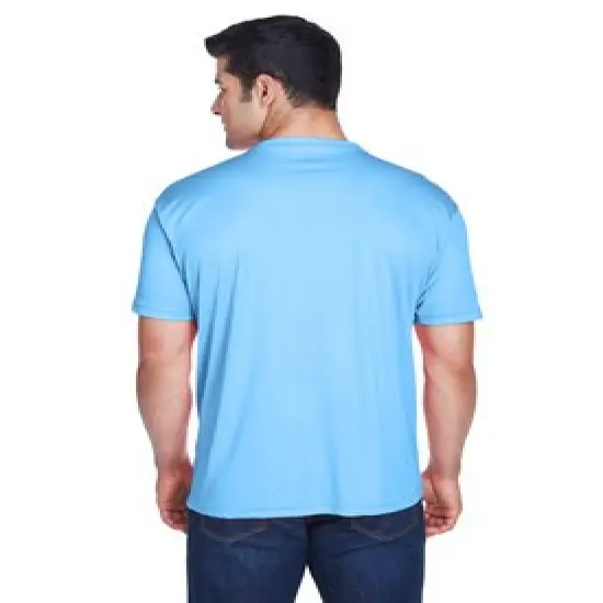 UltraClub&reg; Men's Cool & Dry Sport Performance Interlock T-Shirt Heliconia {5}