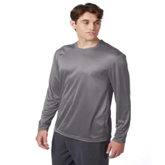 Hanes&reg; Cool DRI with Fresh Long-Sleeve Performance T-Shirt Graphite {4}
