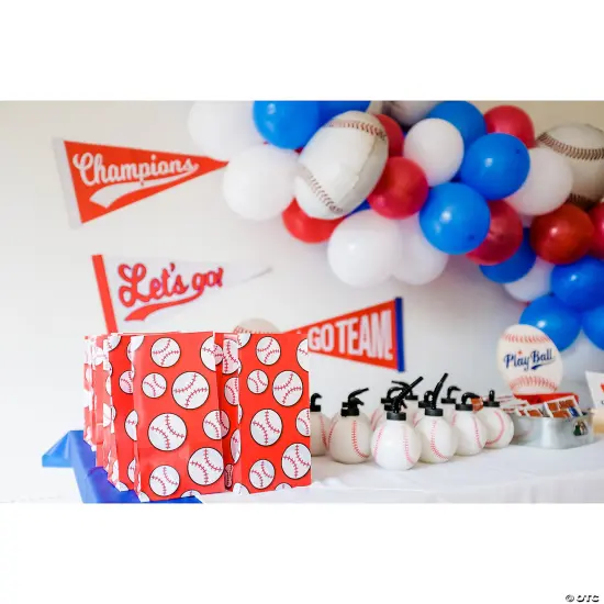 5 1/4" x 10" Baseball Paper Treat Bags - 12 Pc. {4}