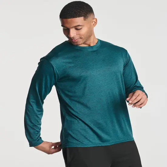 UltraClub&reg; Dry Performance Long-Sleeve Top Navy {5}