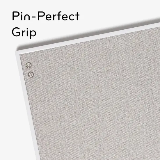 14"x14 - Farmhouse Linen Bulletin Board(White) {3}