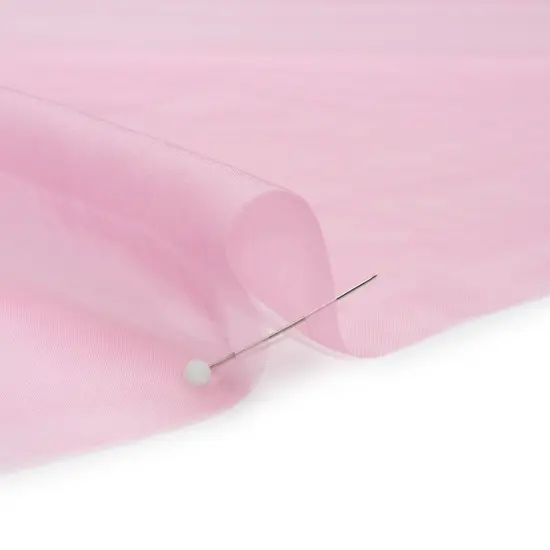 1 Yard Carnation Chiffon-Like Silk Voile 54" Wide Silk Lightweight Sheer Fabric Adelaide Collection {2}