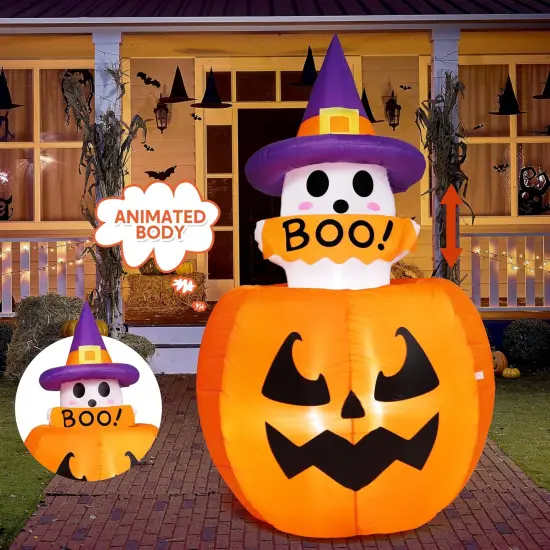 5ft Tall Halloween Animated Inflatables Outdoor Decorations {1}