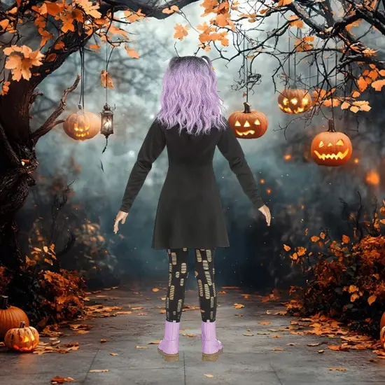 Holographic Skeleton Dress Costume for Kids {3}