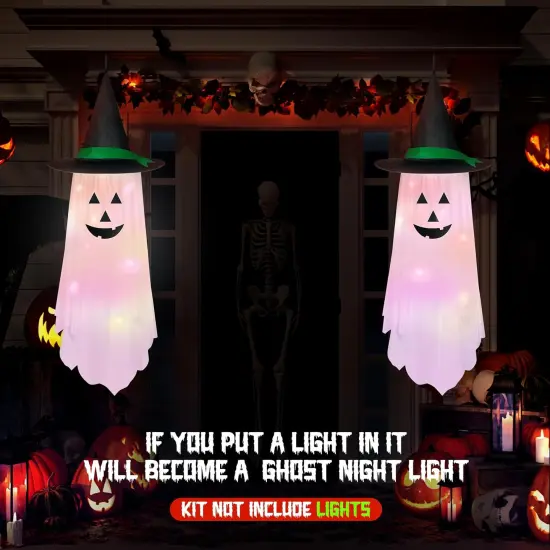 Halloween Hanging Ghosts Decorations Outdoor {3}