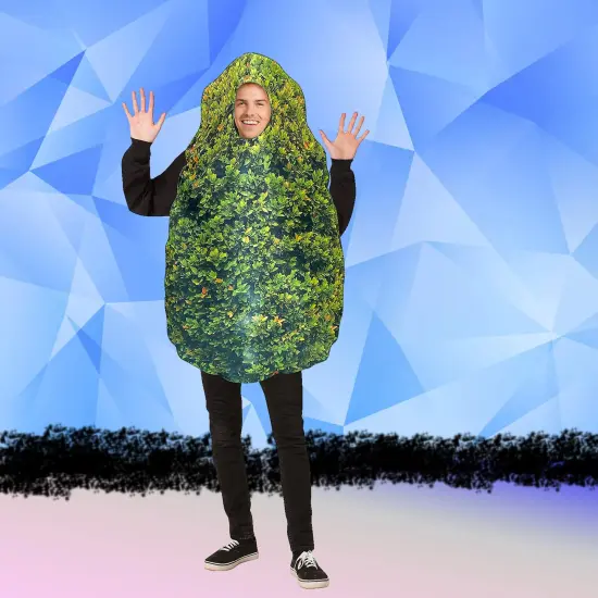 Adult Bush Costume Tunic Camouflage Leaf Print Party Wear {4}