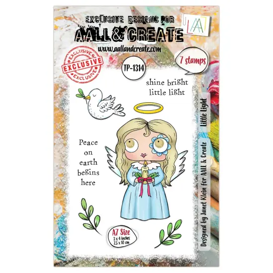 AALL And Create A7 Photopolymer Clear Stamp Set-Little Light {1}
