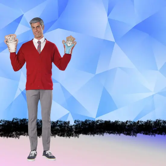 Be My Neighbor Adult Costume Kit Funny DIY Dress Up Accessory Set {3}