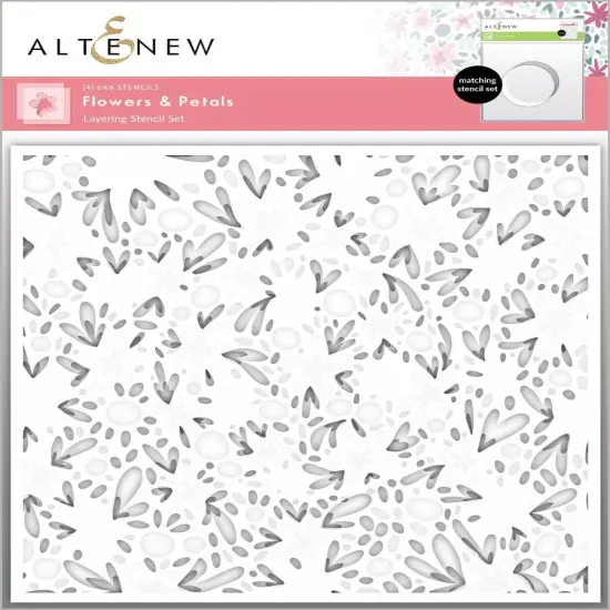 Flowers & Petals Layering Stencil Set (4 in 1) {1}