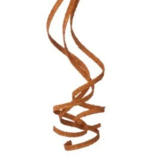 39" Glitter Loop Ribbon Spray: Orange {2}